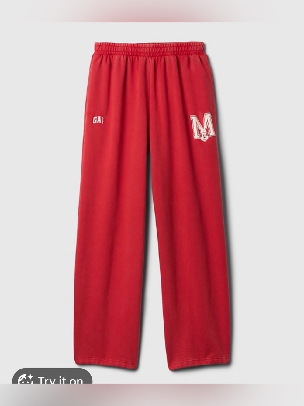 GAP TALL Disney Red Sweatpants